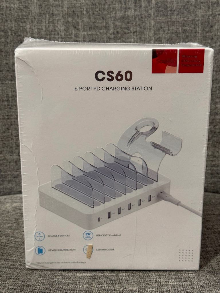 SooPii CS60 6-Port PD Charging Station – New