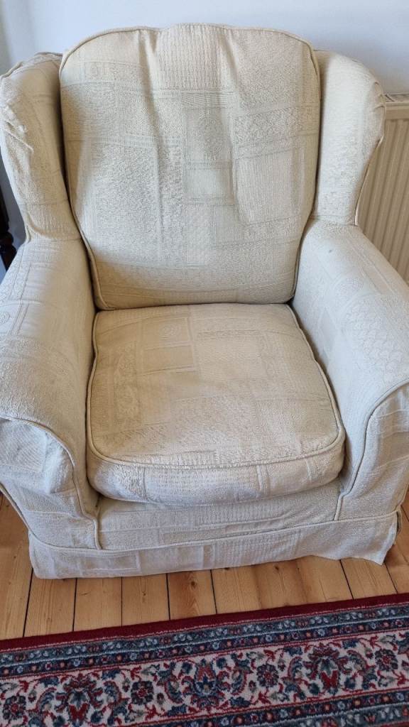 Two Cream Armchairs - FREE