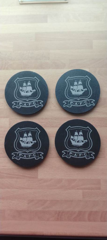 Plymouth Argyle Slate Coasters 