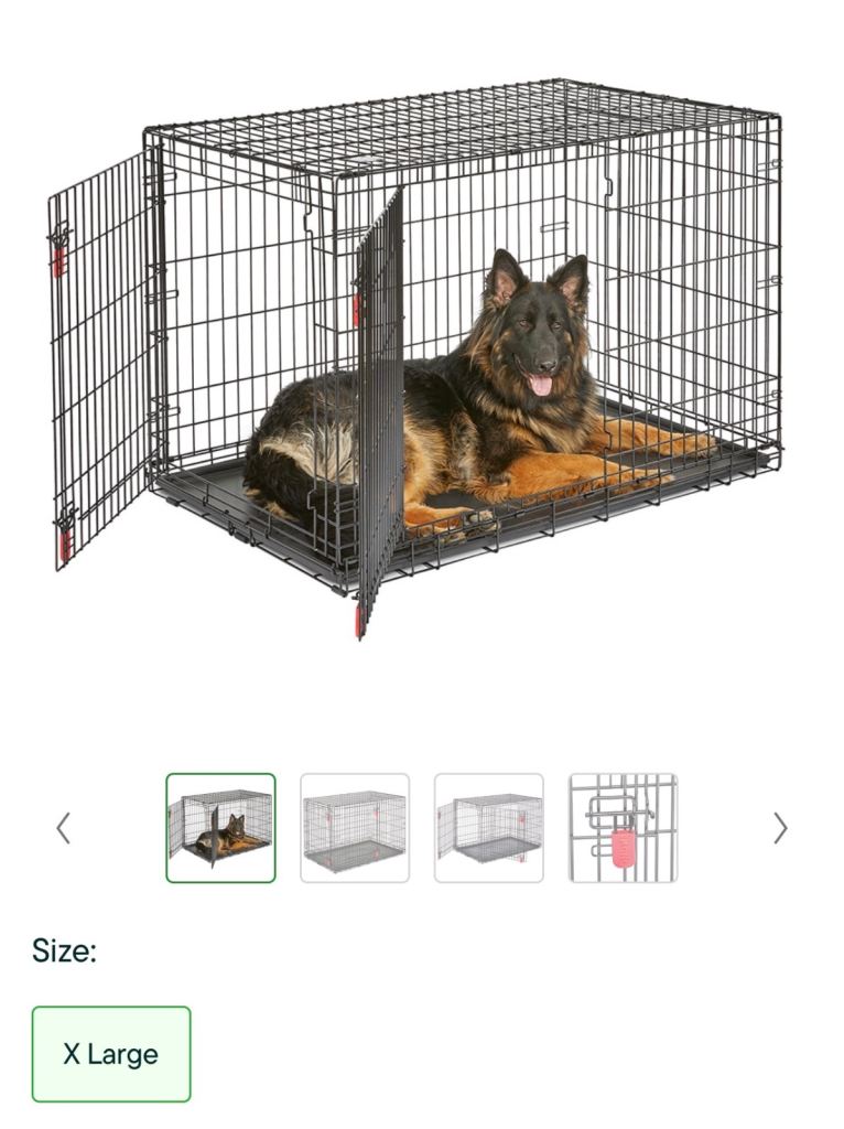KONG Ultra-strong two door secure folding dog crate XL