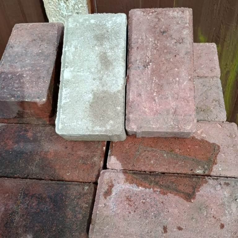 Paving Bricks - red and grey. 