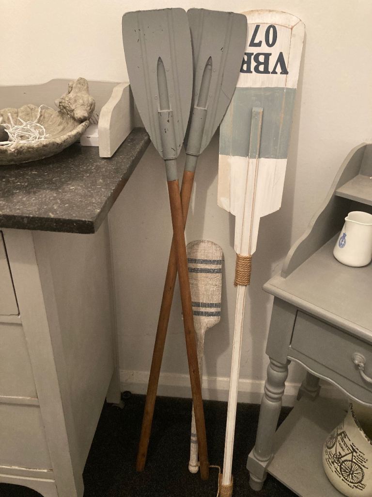 Nautical Decorative Oars Bathroom Shop Club  Props