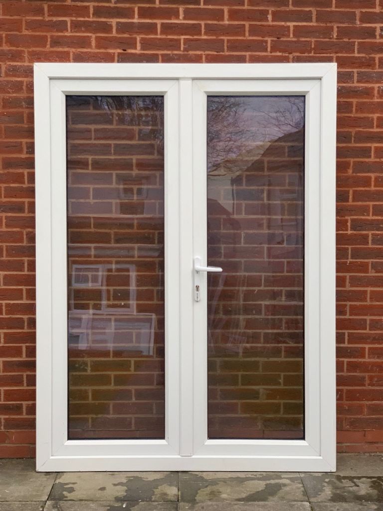 UPVC DOUBLE GLAZED FRENCH PATIO DOOR 2 KEYS 149cm WIDE 205cm HIGH Can Deliver