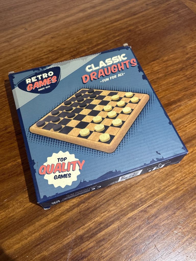 Retro Games Classic Draughts - Board Game
