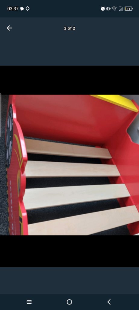 Red Car Racing Toddler Bed – Good Condition