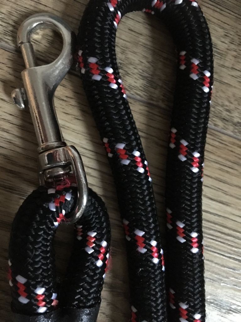 Thick rope lead with clip 