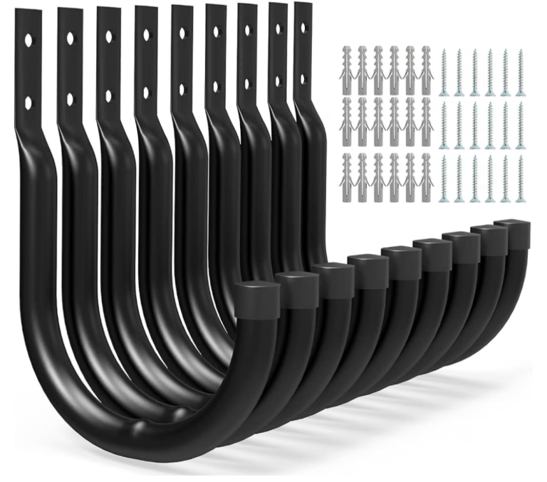 Kimildo Heavy Duty Ladder Hooks, 9 Set Garage Storage for Ladder Bike Tools