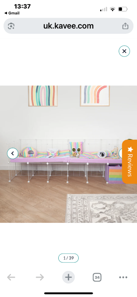 CC 6x2 guinea pig cage with stand 