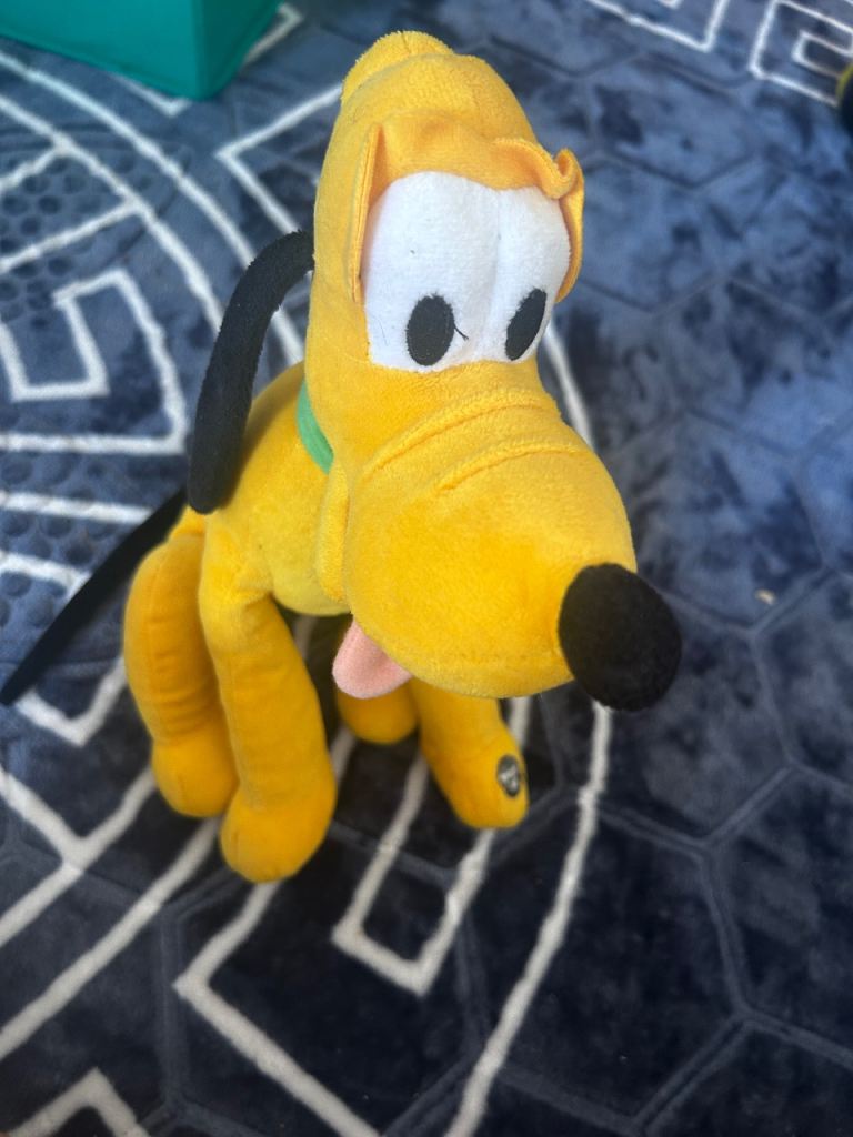 Disney Pluto Soft Toy – Good Condition