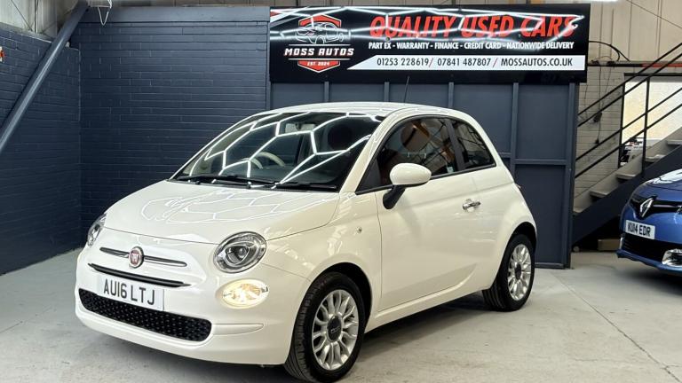 FIAT 500 1.2 500 Pop Star 1.2 69hp White Manual Petrol 2016