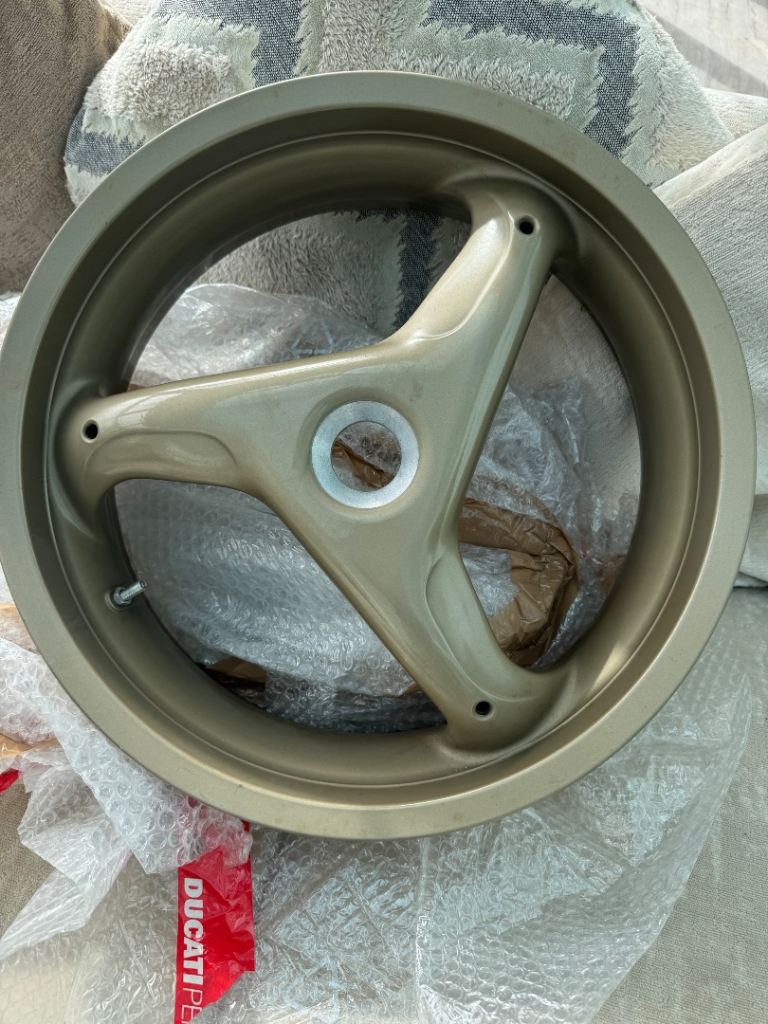 Ducati Bike Wheel Rim – Gold, Good Condition