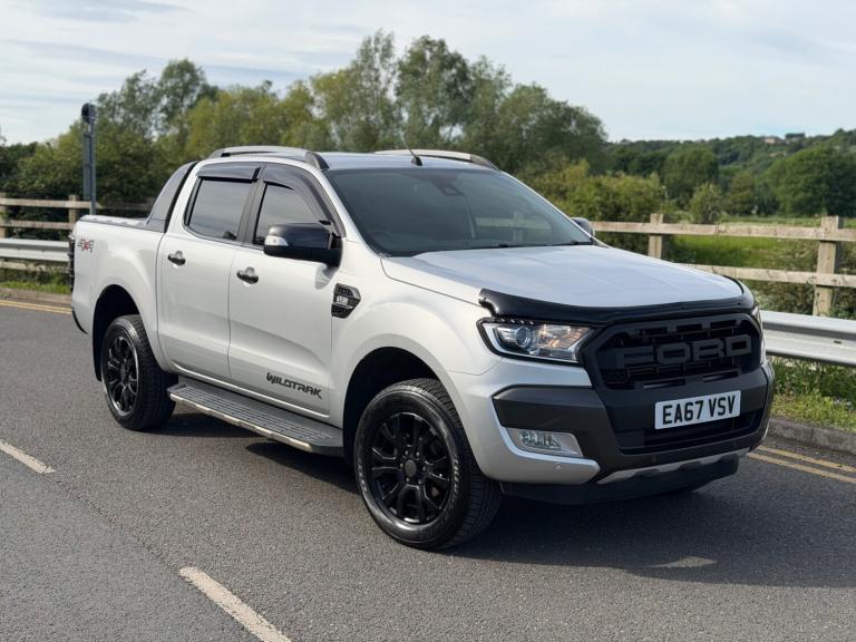2017 FORD RANGER 3.2 TDCI WILDTRAK AUTO PICK UP DOUBLE CAB SILVER NO VAT 