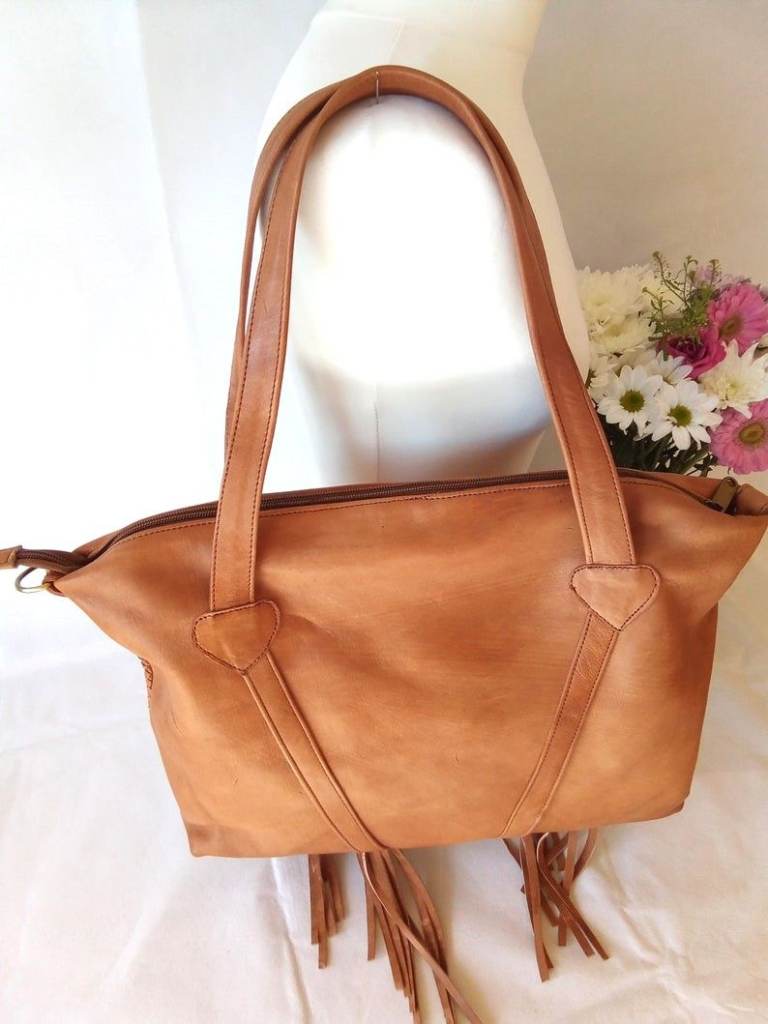 100% Genuine Leather Handbag Moroccan Leather Bag Handmade Women's Bag  ( Christmas Sale )