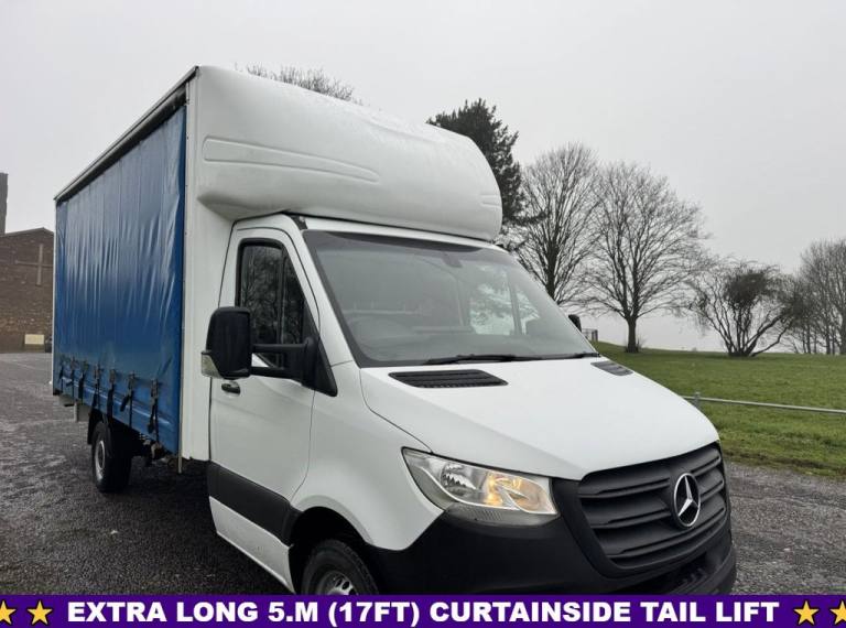 2018 Mercedes-Benz Sprinter 2.1 314Cdi Lwb 3.5t. 5m (17ft) Curtainside Body, 143Bhp Eu 6 Curtain ...