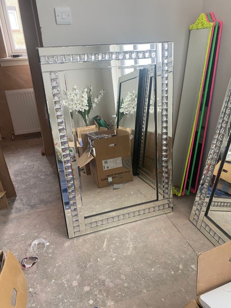X3 Large Diamanté Mirror 