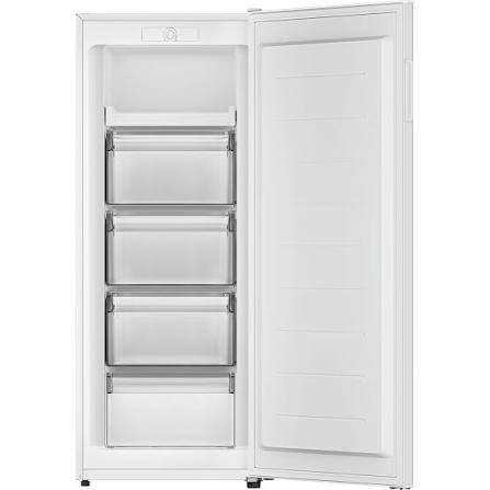 A Candy freestanding freezer in white