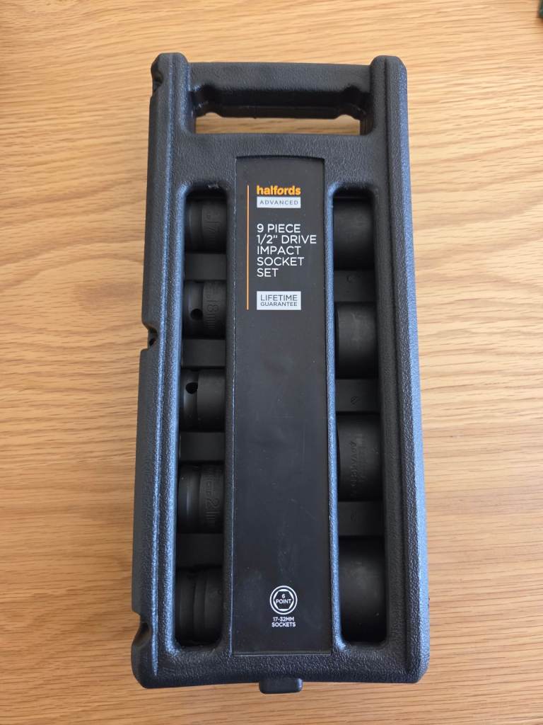 1/2 Impact socket set, lifetime guarantee