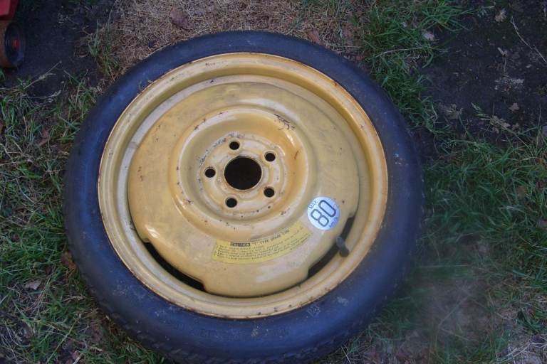 Space saver Spare wheel fits A Subaru legacy  2000 to 2005 might fit other cars 