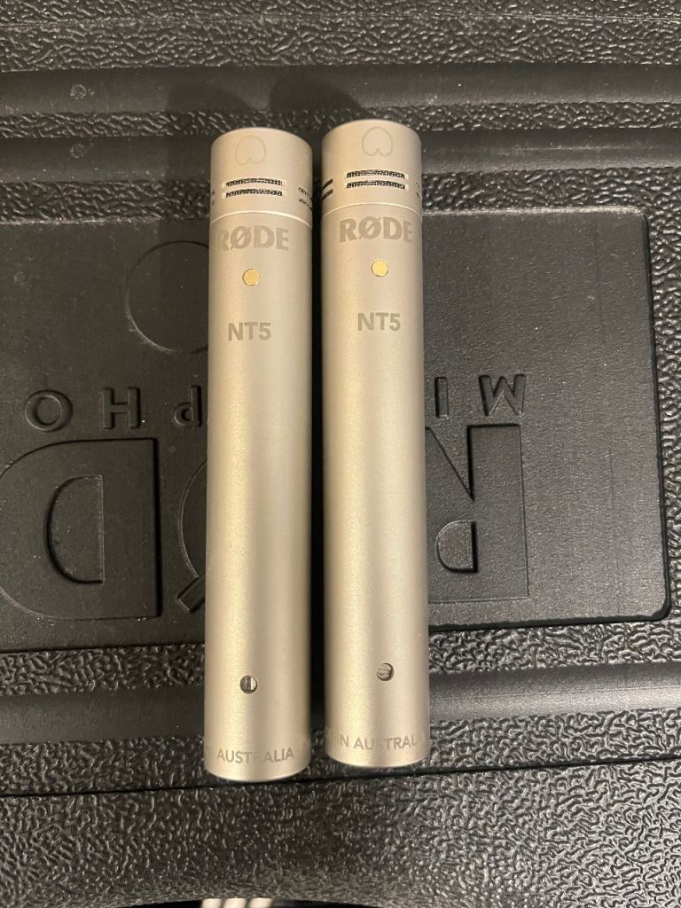 Pair of RODE NT5 Condenser Microphones with Case