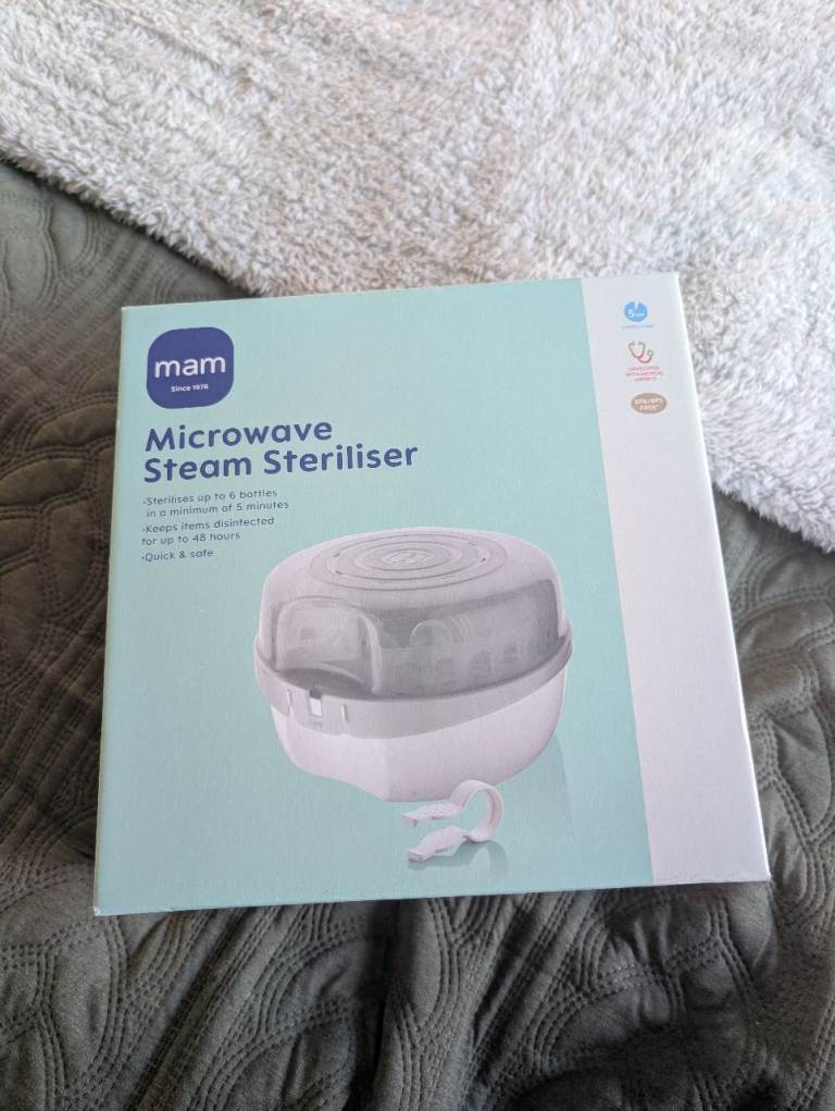 Brand new in box - Mam microwave steam steriliser 