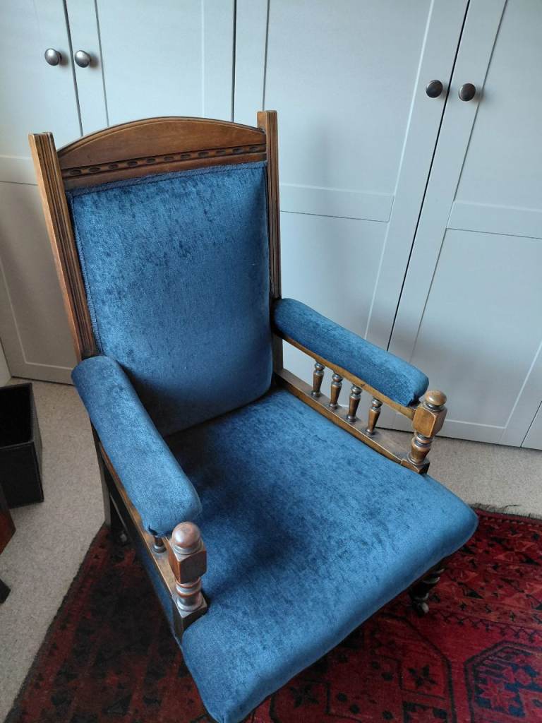 Vintage blue armchair