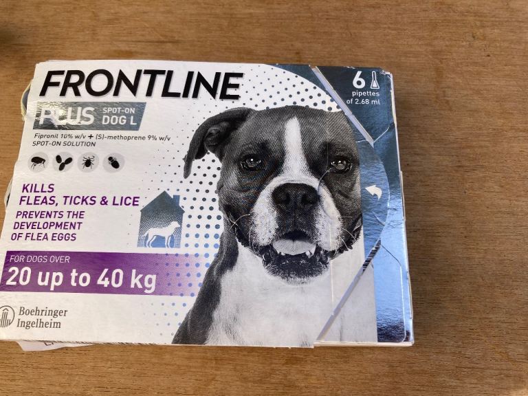 FRONTLINE Plus Flea & Tick Treatment Large Dog (20-40kg) 6 SIX PIPETTES