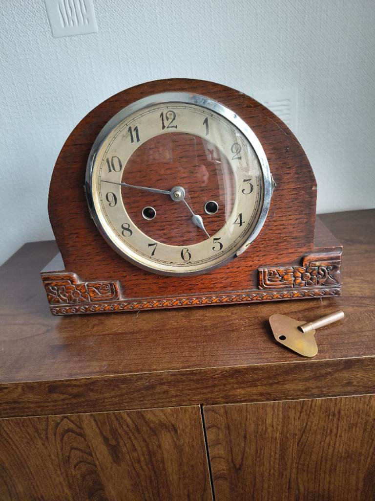 Wooden Napoleon clock.