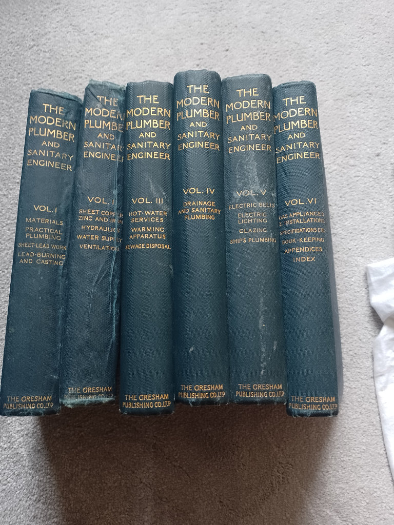 Books..Vintage plumbing engineering books.1927