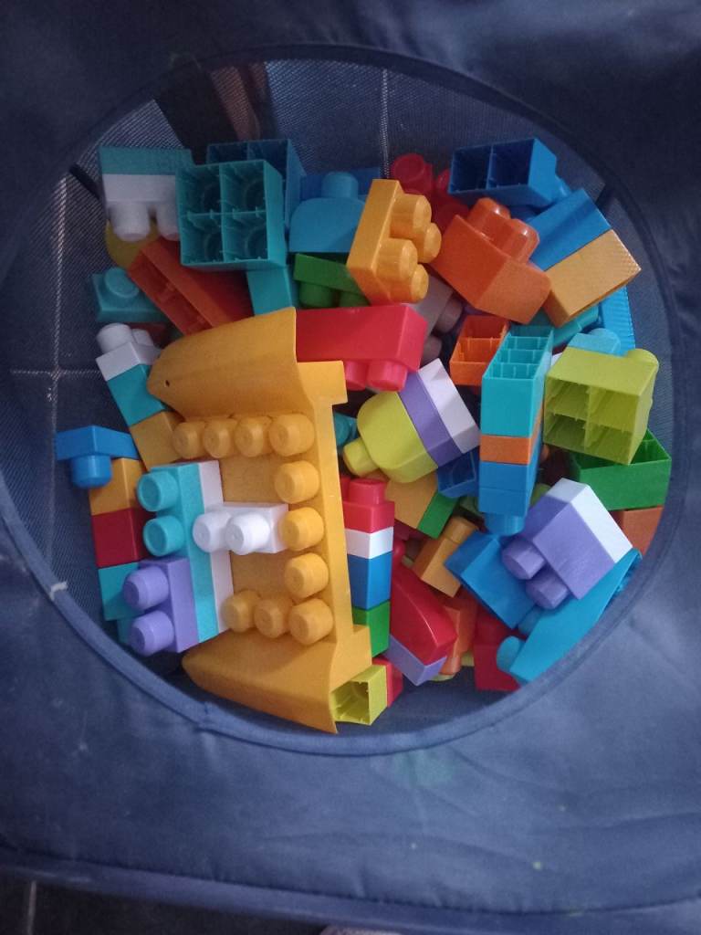 Mix of building blocks for a kids