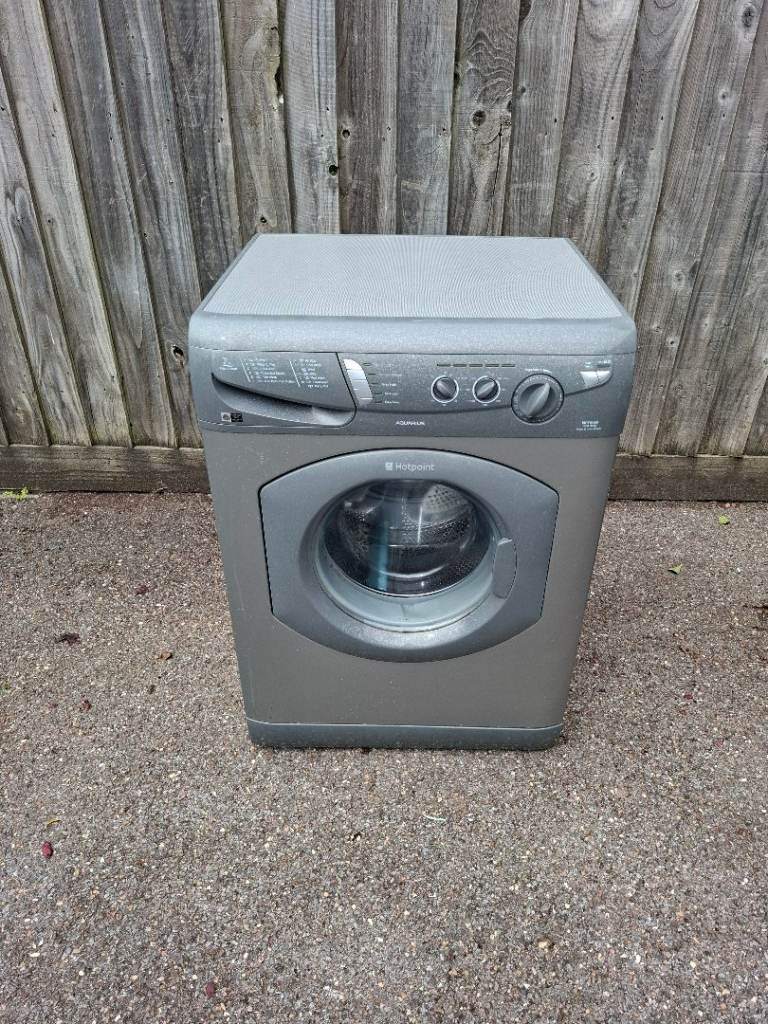 7kg 1400 spin Hotpoint silver washing machine