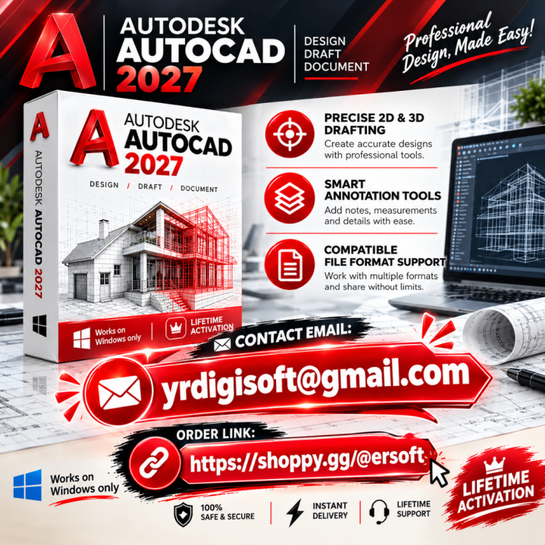 Autodesk AutoCAD 2027 Lifetime Activation For Windows