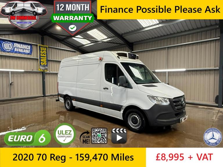 2020 70 Reg Mercedes Sprinter 2.1CDI 316 Progressive CDI Fridge Freezer + VAT