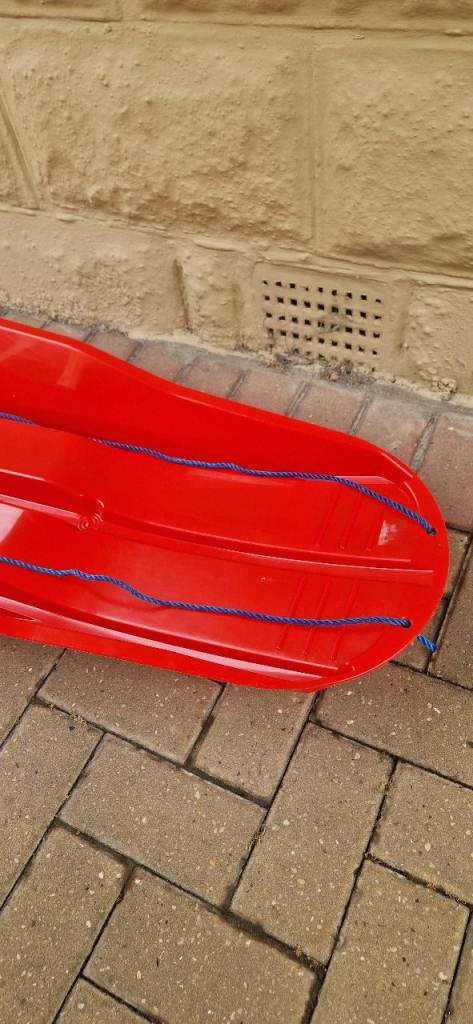 DELTA RED THICK PLASTIC SLEDGE/SLED. IN EXCELLENT CONDITION. | in ...