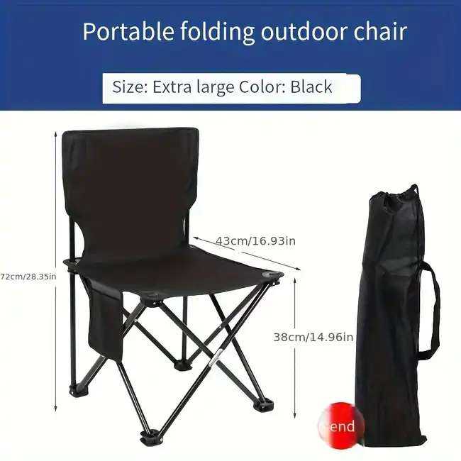 SALE OFFER - BRAND NEW - PORTABLE FOLDING OUTDOOR CHAIRS PAIR - BARGAIN  