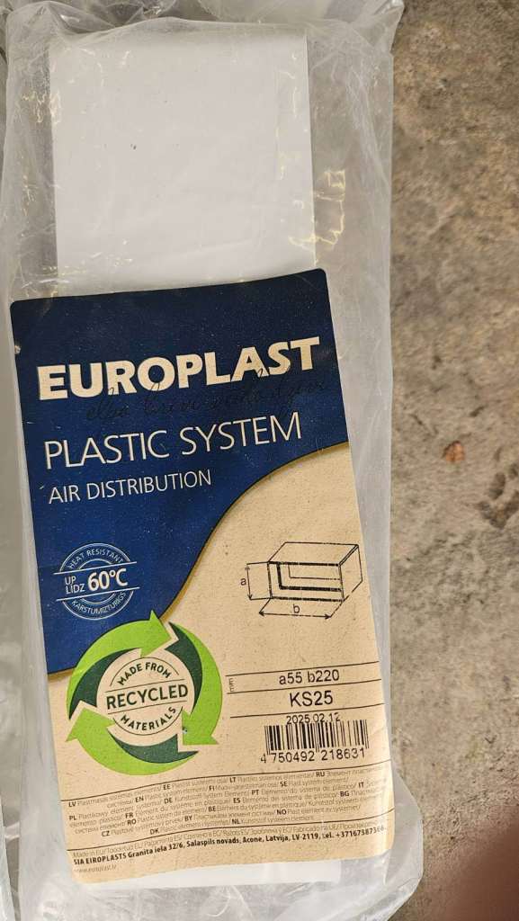 Flat Extract Ducting plus fittings