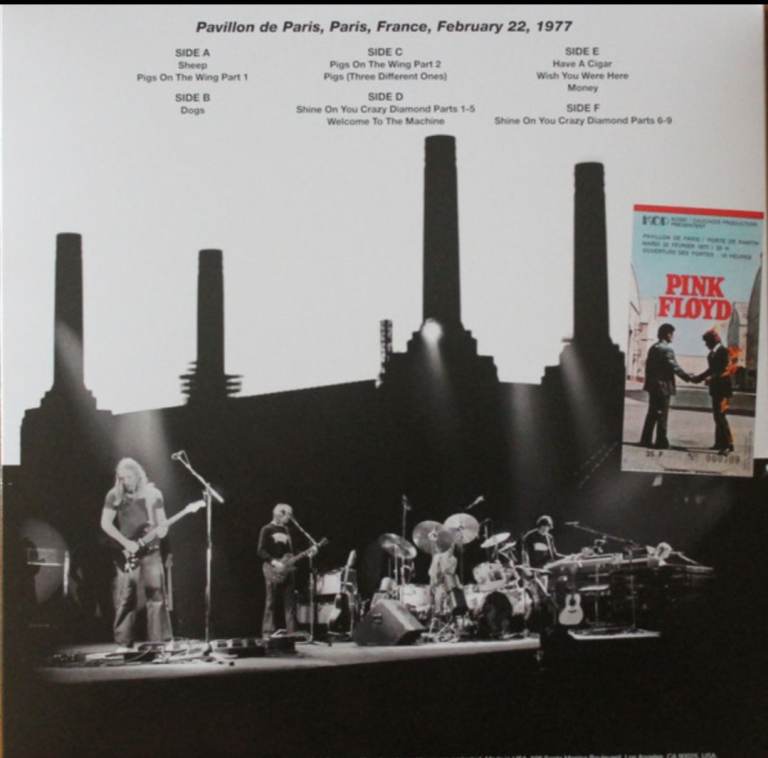 Pink Floyd Animals In Paris triple colour vinyl album mint