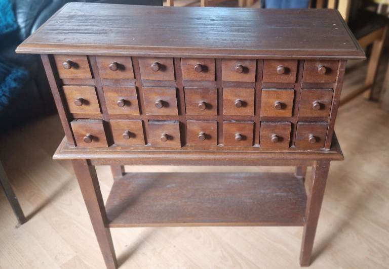 Antique apothecary drawers