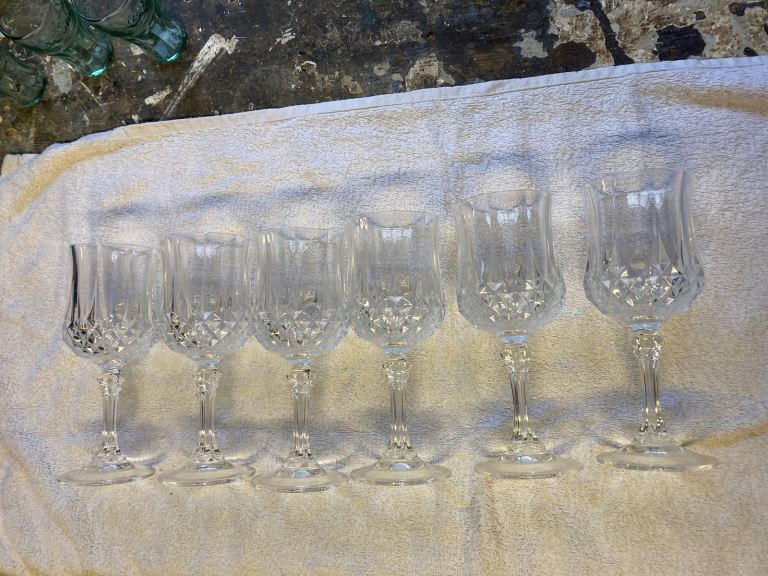 Lead crystal glasses 