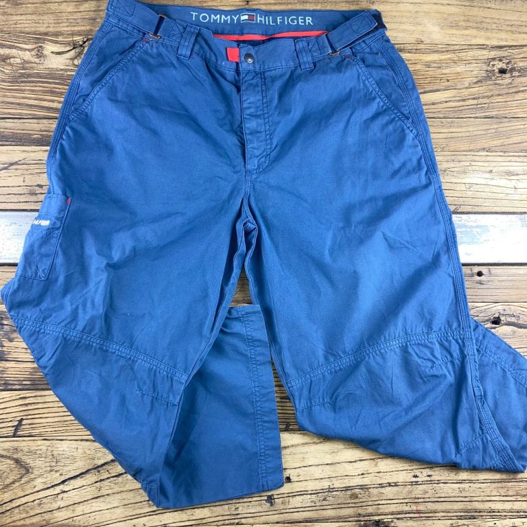 Tommy Hilfiger Men’s Cargo Shorts Blue Utility UK 36 Very Good