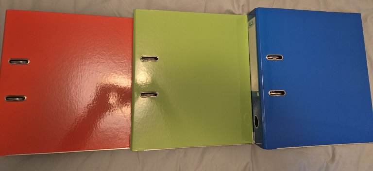 Elba A4 Lever Arch File Assorted (Pack of 3 Folders) 70mm Spine