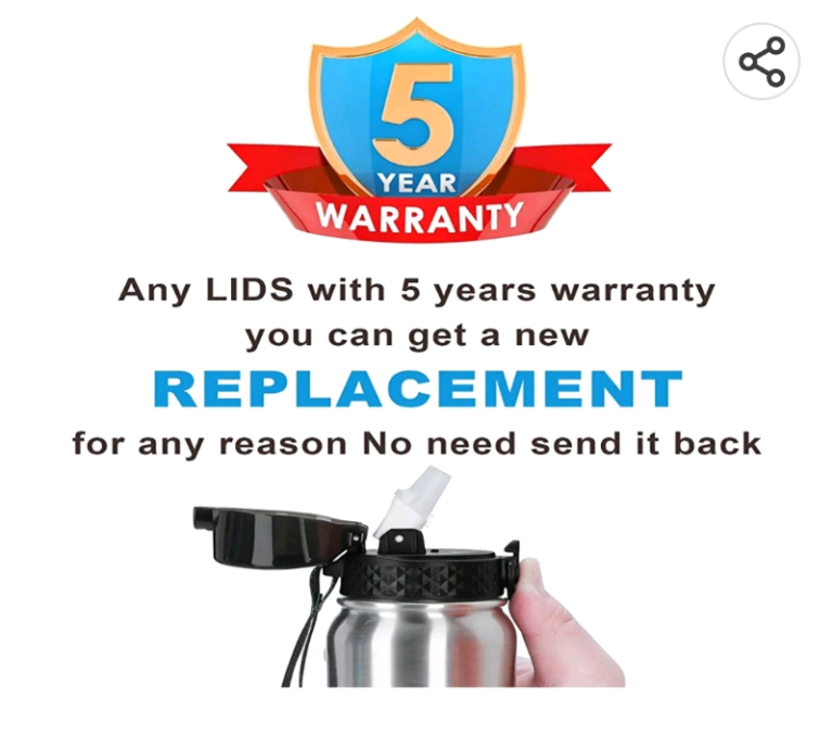 GOPPUS Stainless Steel Water Bottle with Straw 1 Litre brand new.