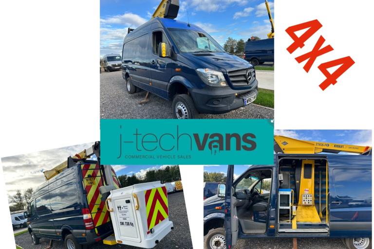 2017 Mercedes-Benz Sprinter 514Cdi L2 H2 4x4 Van ***Cherry Picker / Access Platform / MEWP*** NA ...