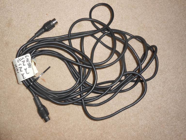 6M 5 PIN DIN TO 5 PIN DIN MIDI CABLE