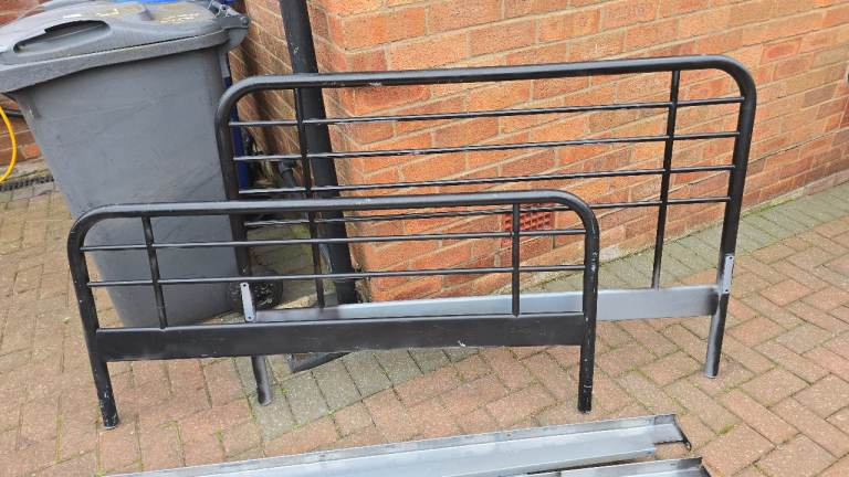 Solid Metal Double Bed Frame - Can deliver locally from £7