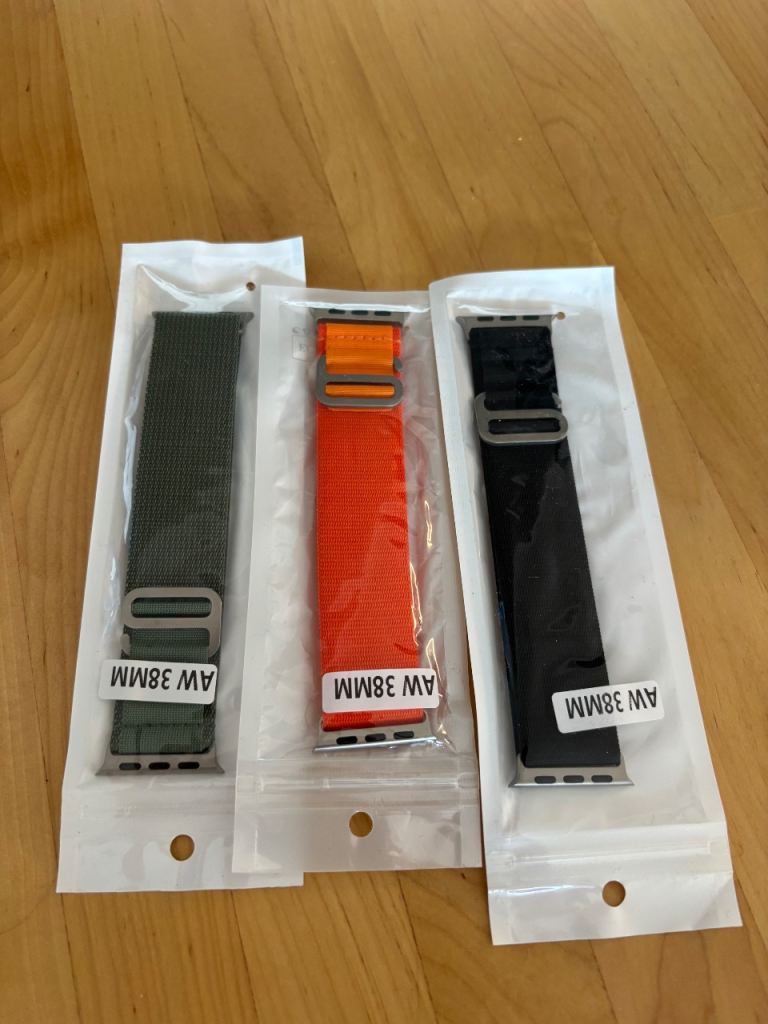 New Apple Watch 38mm Straps - Multicoloured Nylon