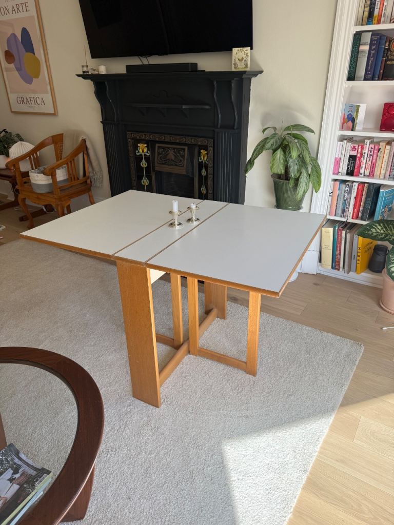 Mid century Folding Kitchen Table Formica Top 50’s,60’s