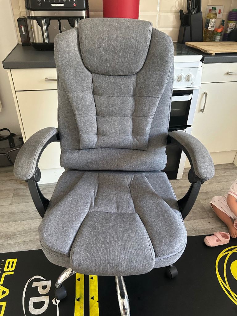 Grey Fabric Office Chair/Gaming Chair.