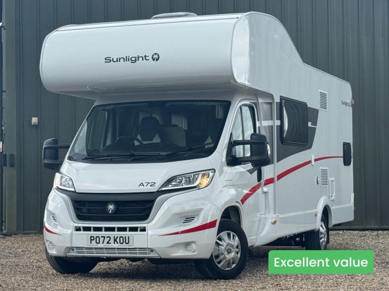 2022 Fiat SUNLIGHT A72 6 Berth|6 Belts|Rear Bunk Beds|Full Dinette|Kitchen|Shower Motorhome DIESE...