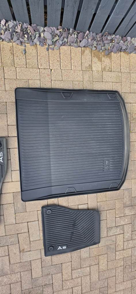Audi A5 boot liner and rubber car mats 