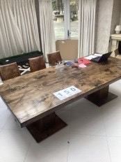 image for Extra large solid wood dining table